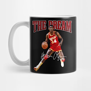 Hakeem Olajuwon The Dream Basketball Legend Signature 80S 90S Bootleg Rap Mug